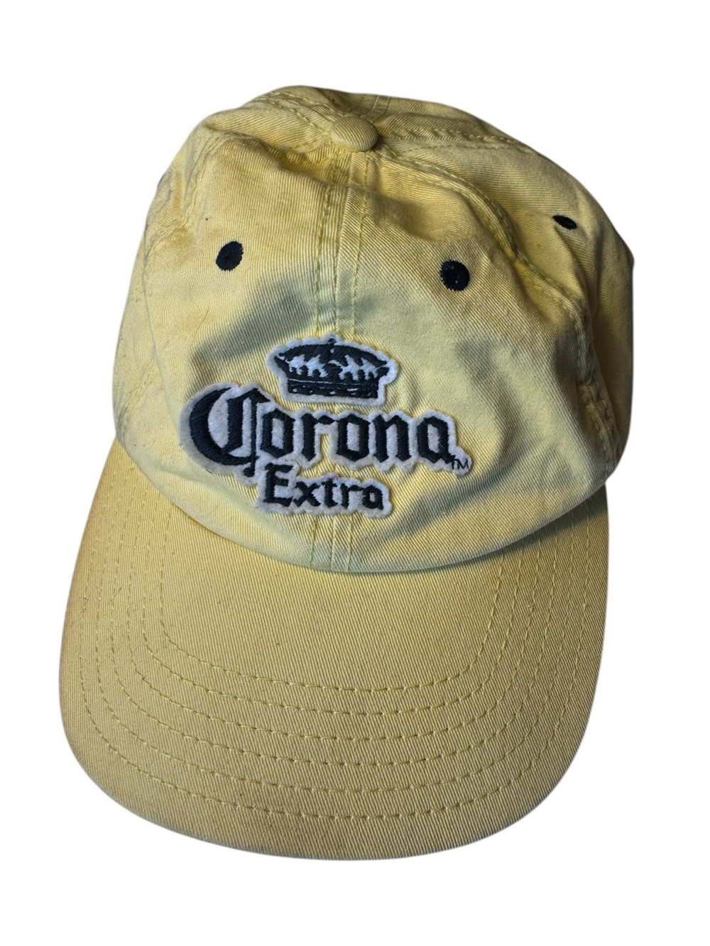 Retro Cotton Corona Extra Beer Strap Back Yellow Logo Surf Baseball Hat